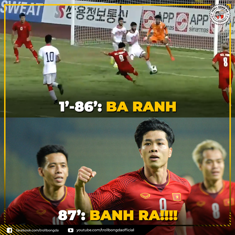 U23 Việt Nam vs U23 Bahrain và những bức ảnh chế gây bão